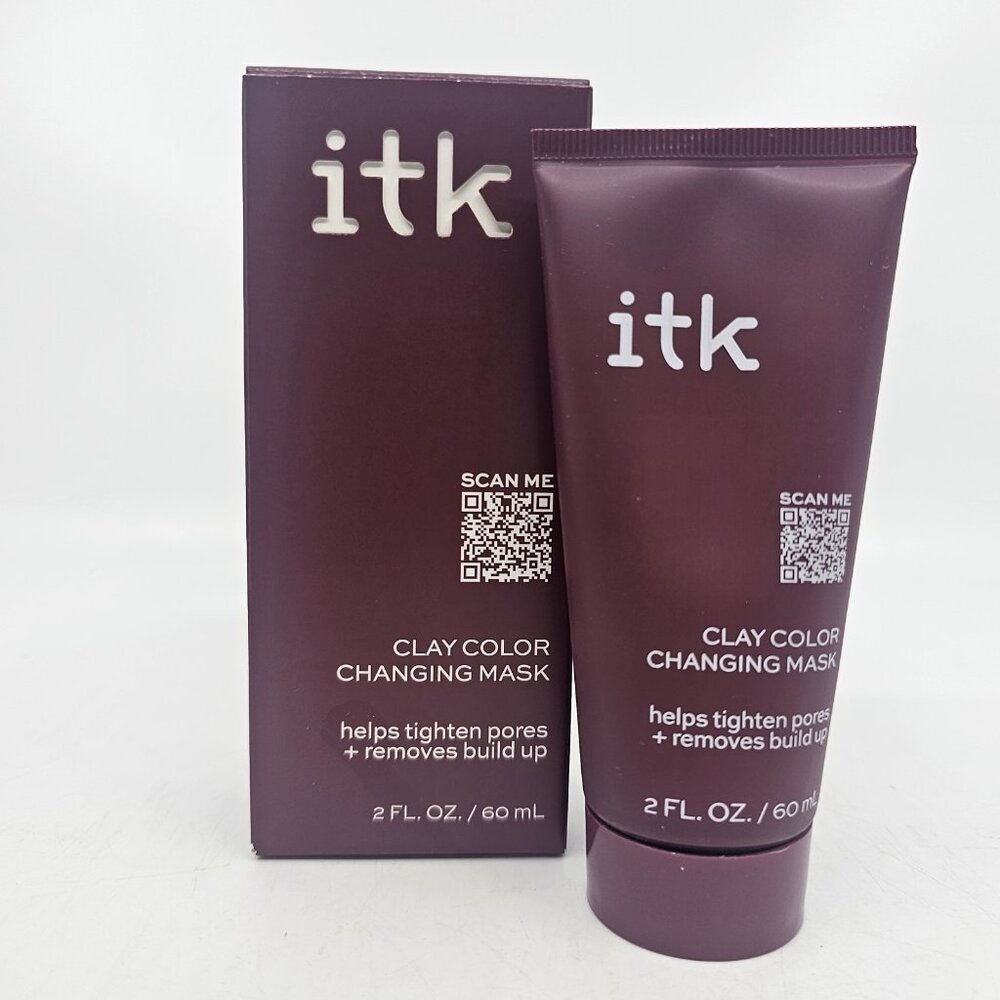 ITK Clay Color Changing Mask Kaolin Clay Deep Pore Cleanser + Minimizer 2 oz